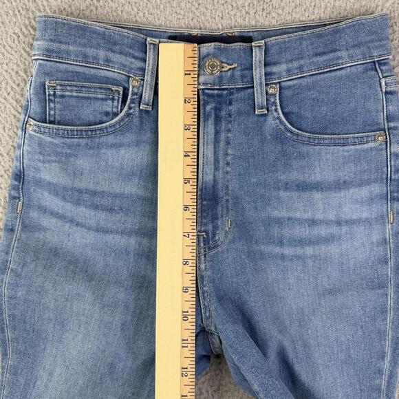 Veronica Beard Jeans Womens Sz 27x26 Blue Carly Kick Flare High Rise Zip Fly - Picture 6 of 13